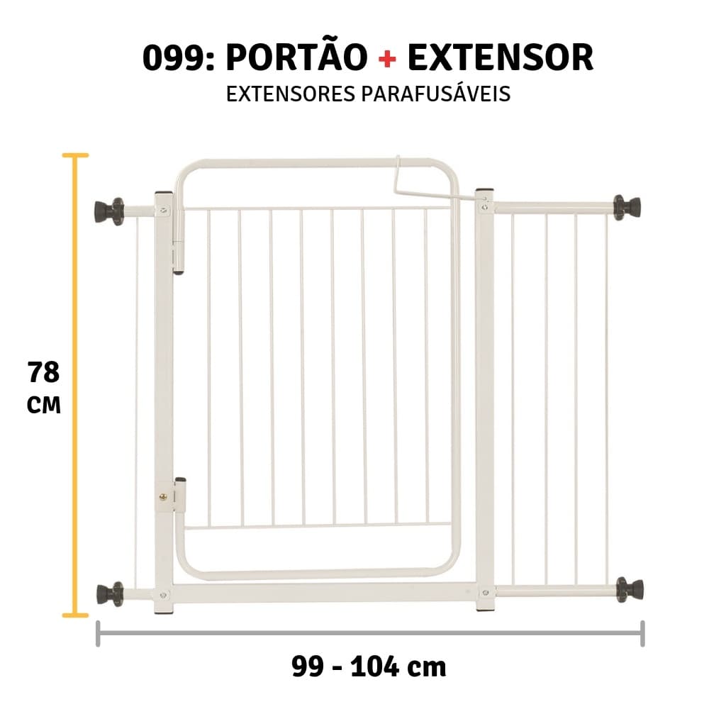 Grade Portãozinho Pet Grade De Metalon Bebê Cachorro 99 A 104cm