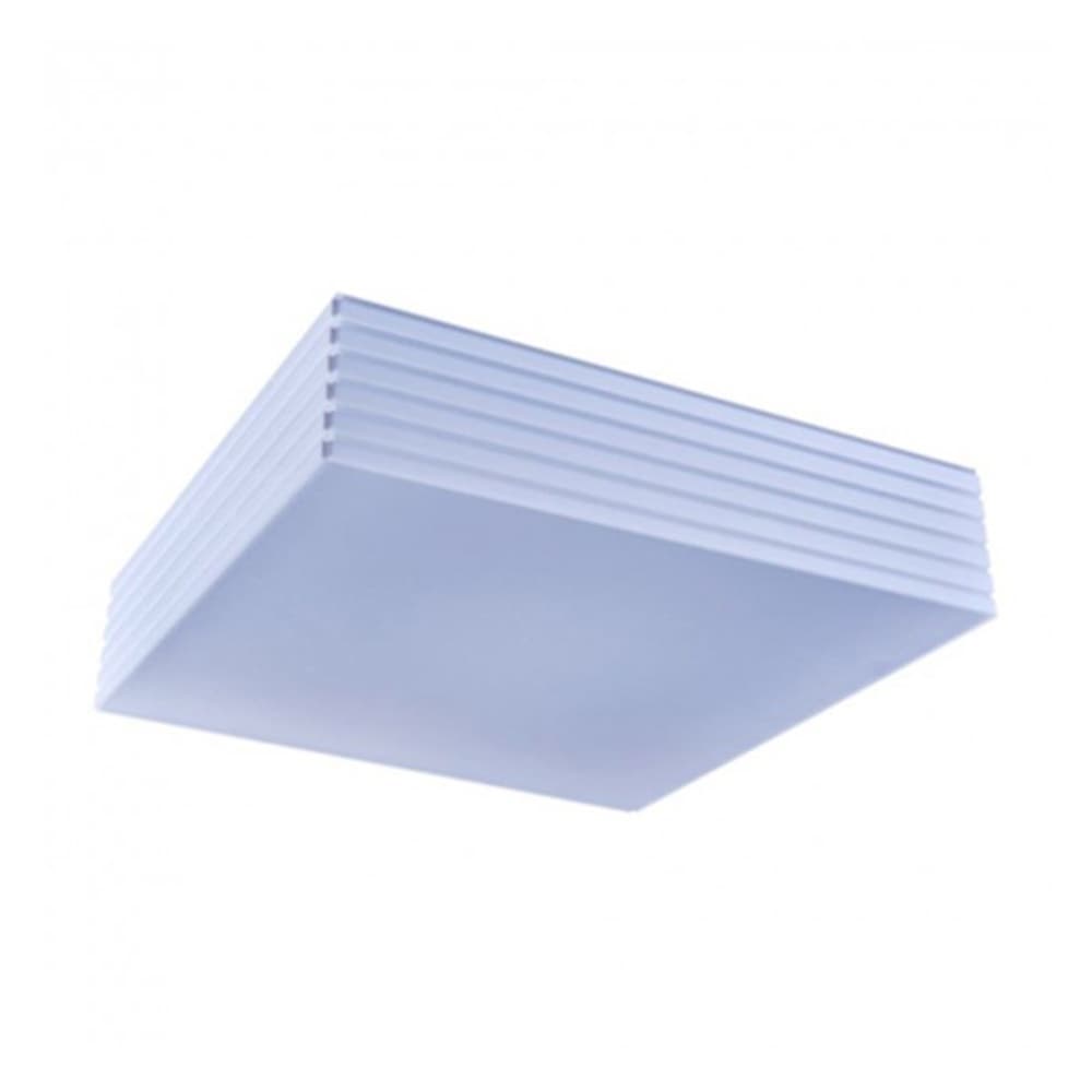 Plafon Linhas 20X20cm Branco - Lampluz - 551-BR