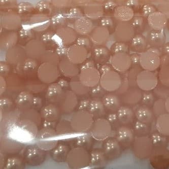 Meia Pérola Rosê 5 mm Cód.: 242 -  Pacotes Com  10gr - planeta das artes