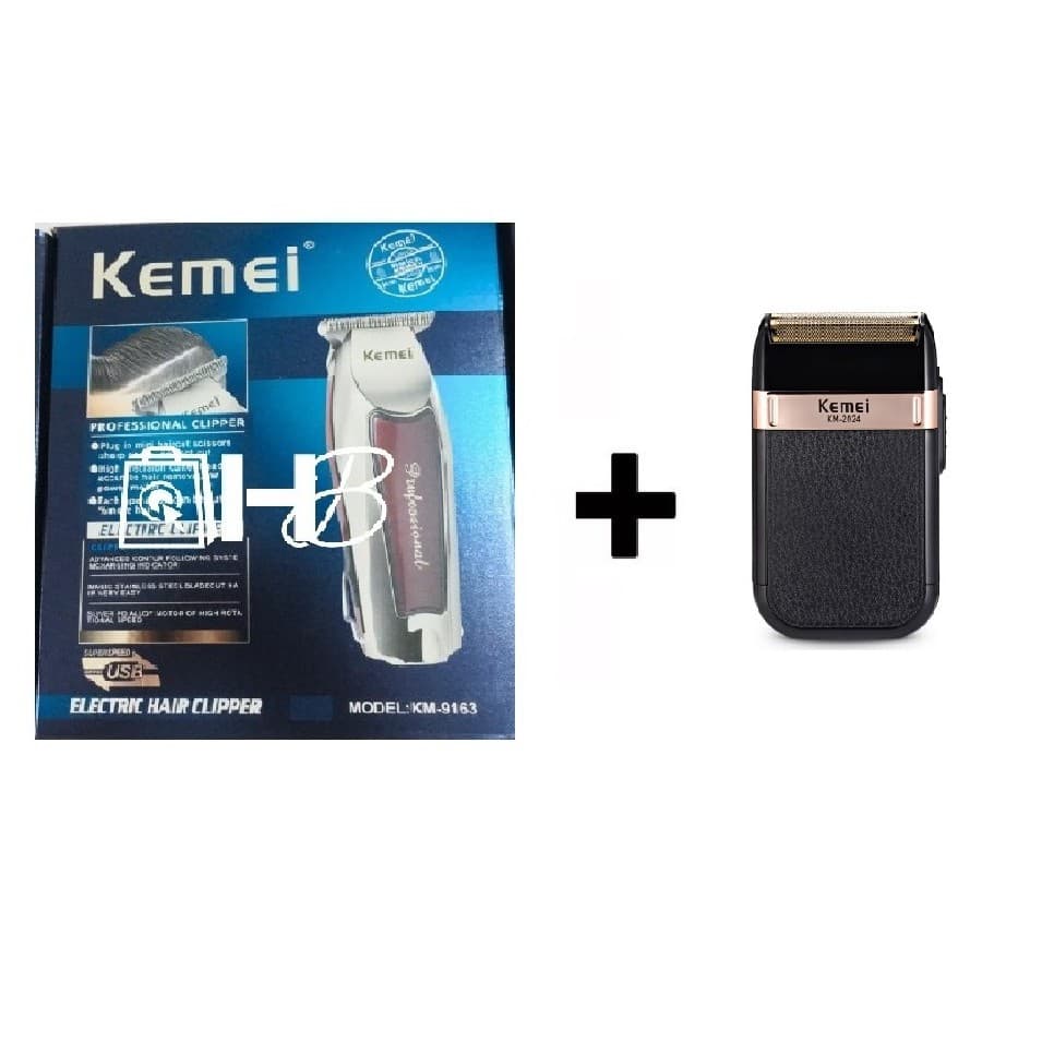 Maquina De Acabamento Profissional Km 9163 + Shaver kemei km 2024