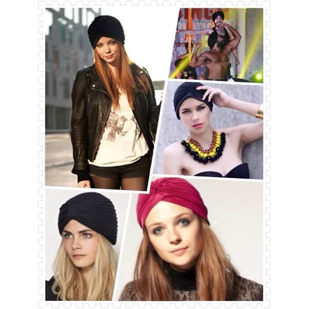 Turbante Chapéu Feminino Indiano Elástico Fechado Estiloso Liso