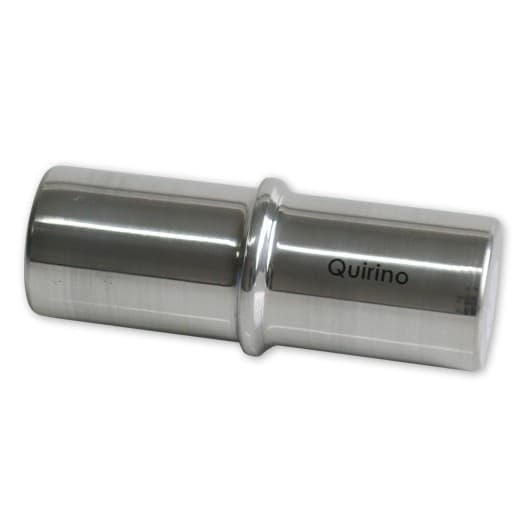 Ganza Pequeno Infantil Chocalho Infantil 25cm Quirino Aluminio Polido