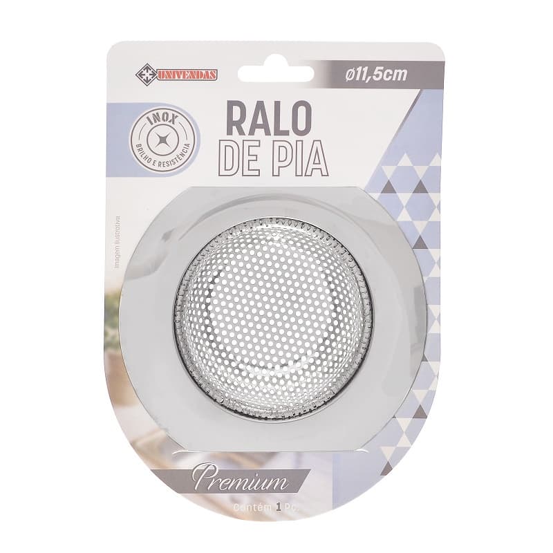 Ralo Para Pia Com Borda Inox Premium Cozinha 5.4/7.2/9/11.5cm