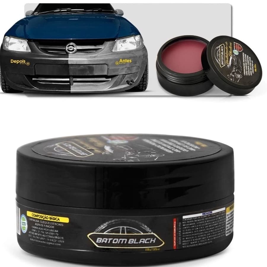 Cera Revitalizadora de Plastico / Parachoque - Batom Black