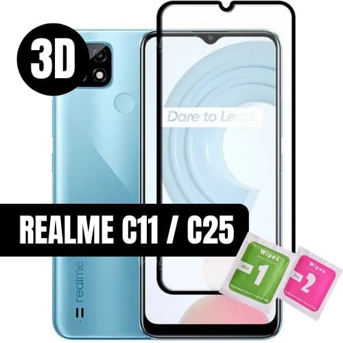 Película de Vidro  3D Para Celular Realme C11 Realme C25