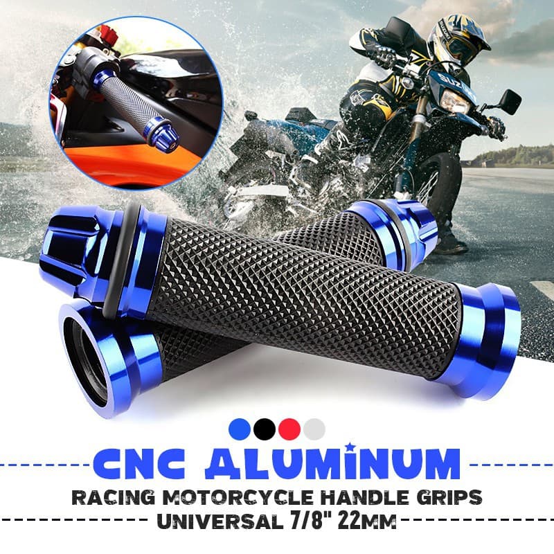 Moto 7/8'22mm Racing Motorcycle handle Grips CNC Alumínio Para Alça 22mm