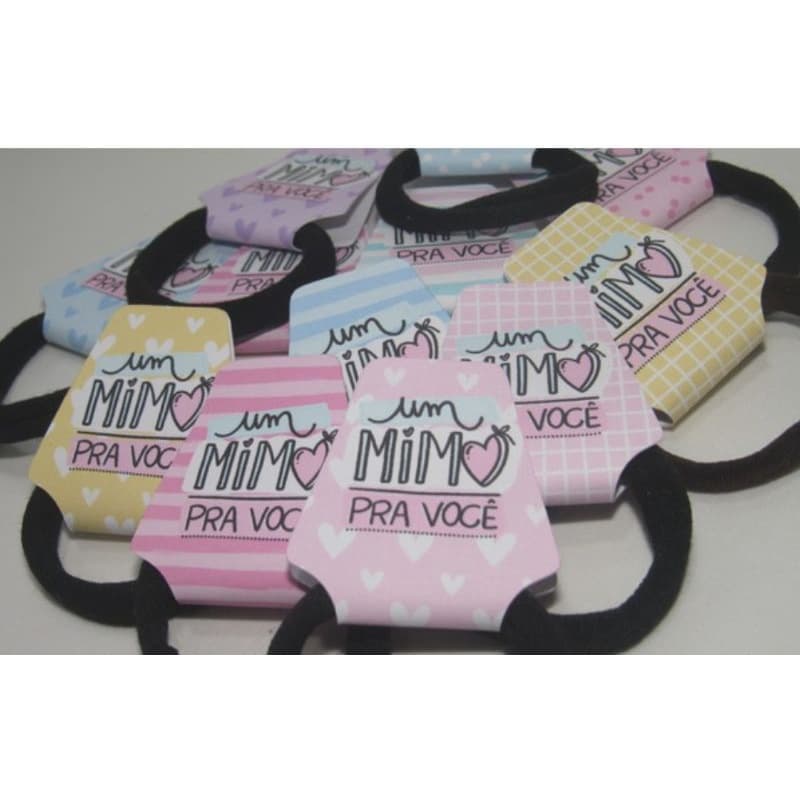 Tag para xuxinha e pulseiras - 100 unidades