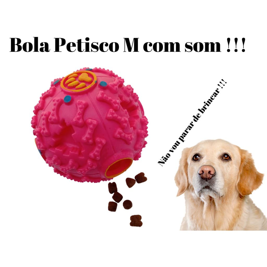 Bola Petisco Brinquedo Ração Cachorro Cães Porta Petisco Emite Som quando movimentada, Para Cachorros Gatos, Brinquedo para Caes e para seu PET ficar ainda mais feliz, para filhotes, bola inteligente para cães, porta ração, bola solta petisco cachorro.