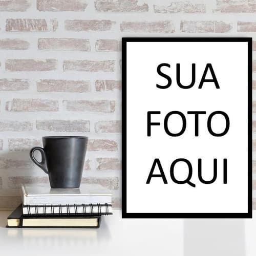 Quadro Personalizado Com Sua Foto Com Moldura E Vidro Tamanho Médio A4 20x30 cm Impressão Ultra HD