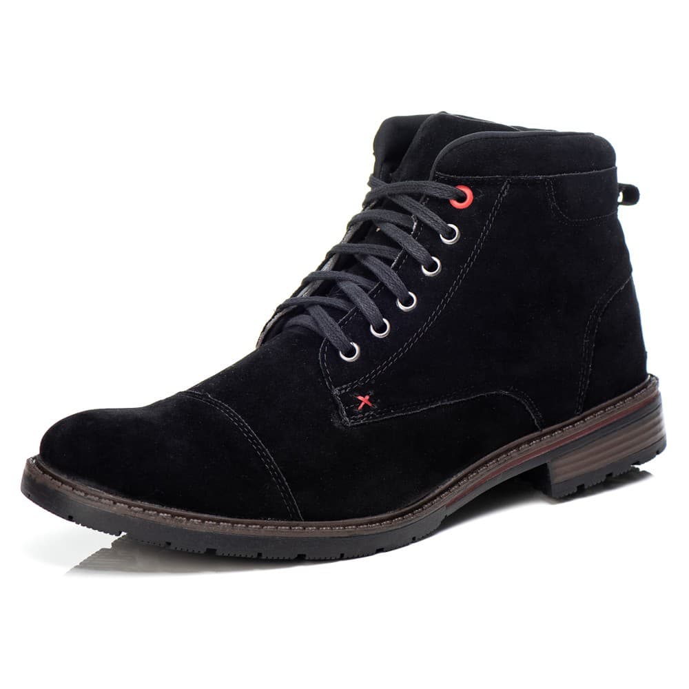 Bota Masculina Camurça Latitude Preta
