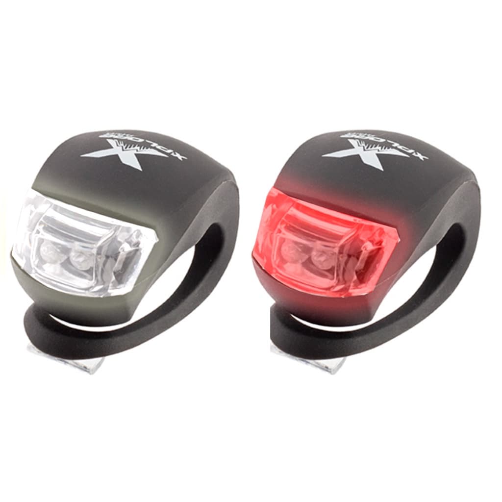 Kit 2 Lanternas De Segurança Bicicleta Led Farol Bike Xplore Bike