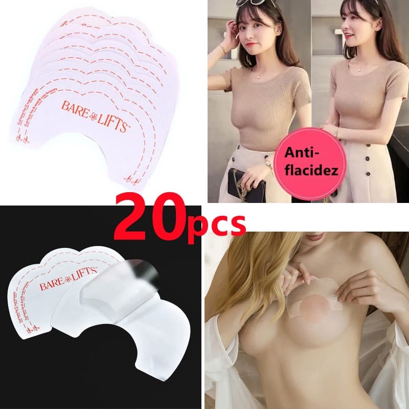 20 peças adesivos Anti-flacidez no peito sutiã adesivos de peito atualizar respirável mais confortável