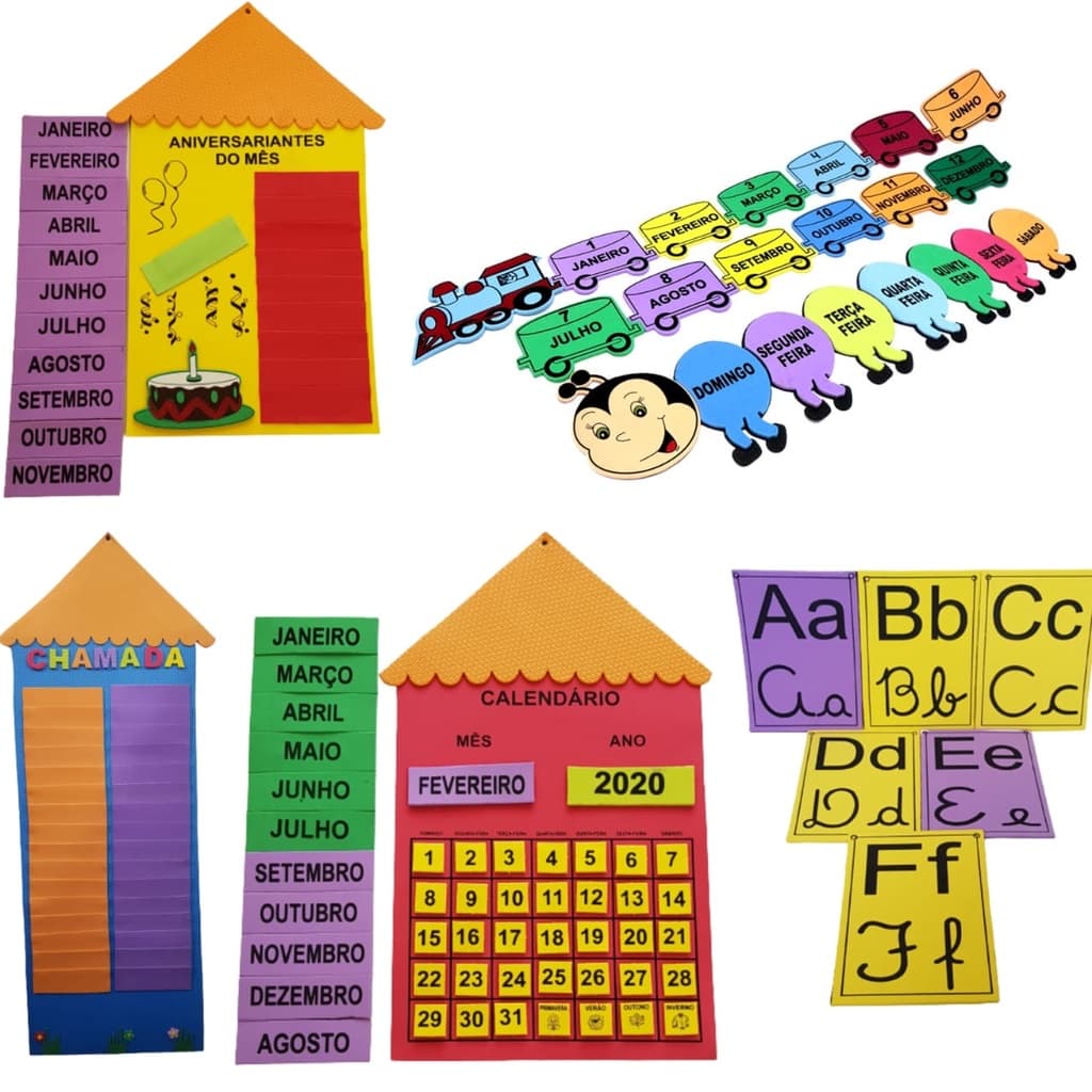 Kit Decoração De Sala De Aula 6 Produtos