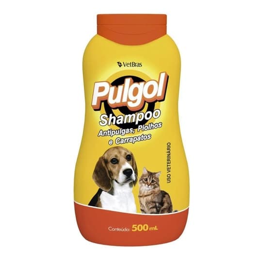 Shampoo antipulgas , carrapatos e piolhos Pulgol - para cães e gatos 500ml