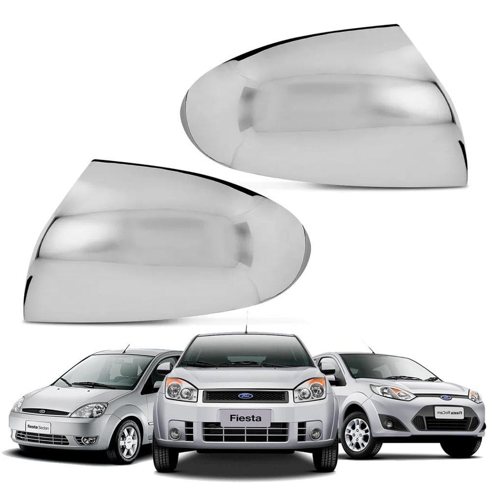 Par Aplique Capa Cromada Retrovisor Ford Ka 2010