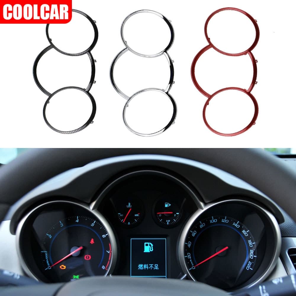 1 Peça Abs Chrome Guarnição Dashboard Instrumento De Cozimento Decoração Anel Adesivo Para Chevrolet Cruze 2009-2015 Acessórios Do Carro Partes