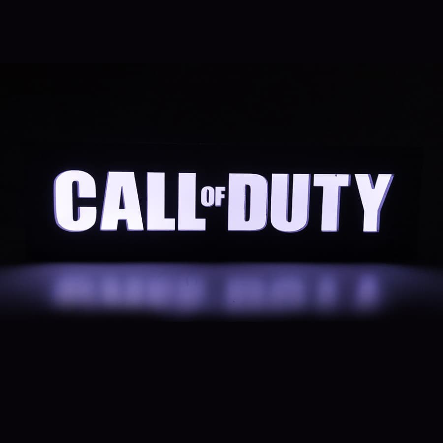 Luminária Gamer Geek Exclusiva Do Jogo Call Of Duty WarZone Cod War Zone De Led Bivolt Para Setup Gamer