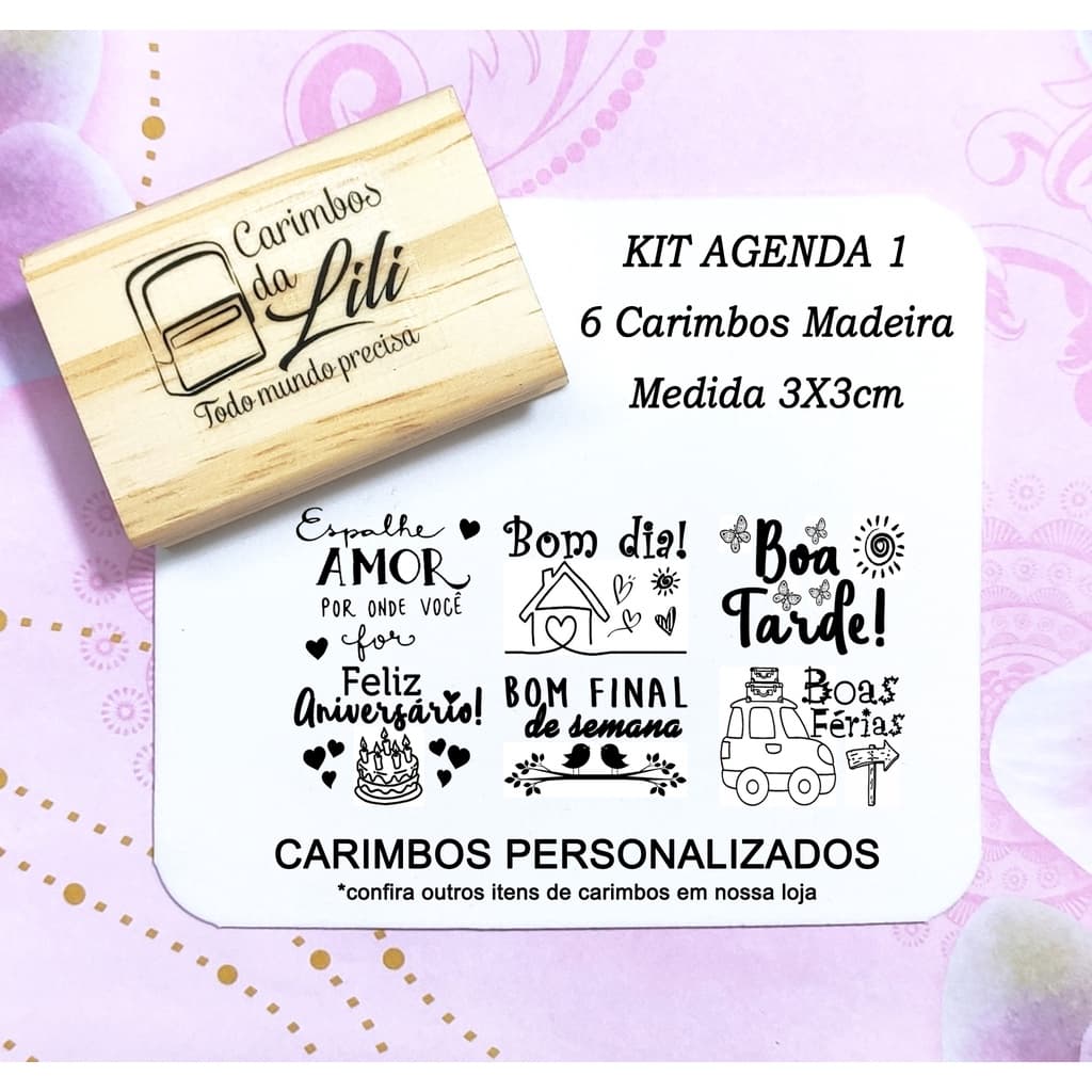 Carimbos para Agenda - Carimbos para professora - Carimbos pedagogicos - Carimbo diário