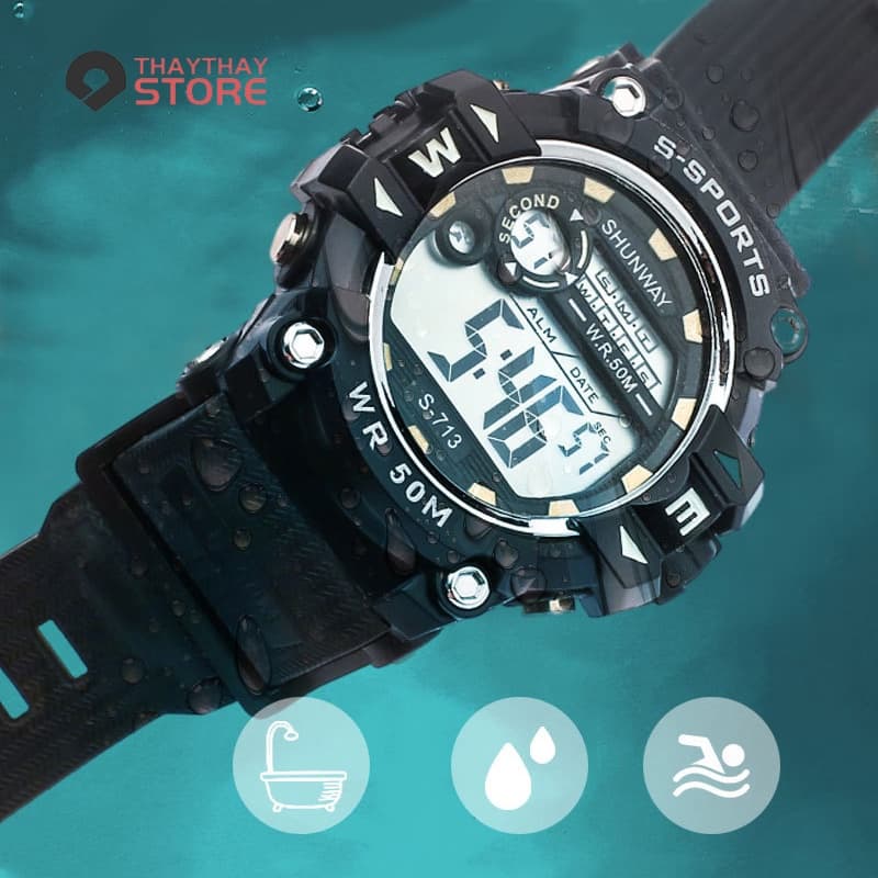 Relógio Relogios Masculino Moda 50M Esporte À Prova D 'Água Casual S-713
