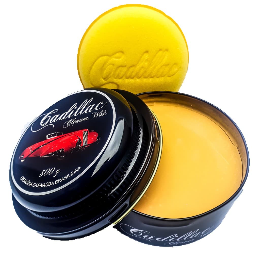 Cera de carnauba Cadillac Automotiva brilho proteção Original 300g