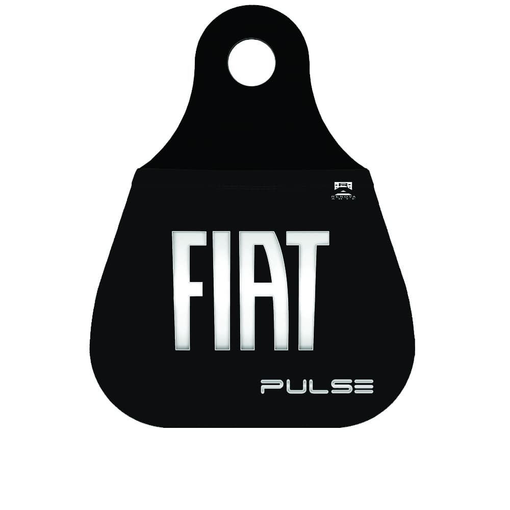 Lixinho lixeira lixo para cambio de carro Logo Prata Fiat Pulse