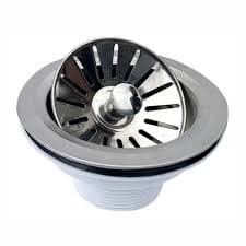 Válvula Pia Cozinha Americana 3.1/2" Aço ¨Inox¨
