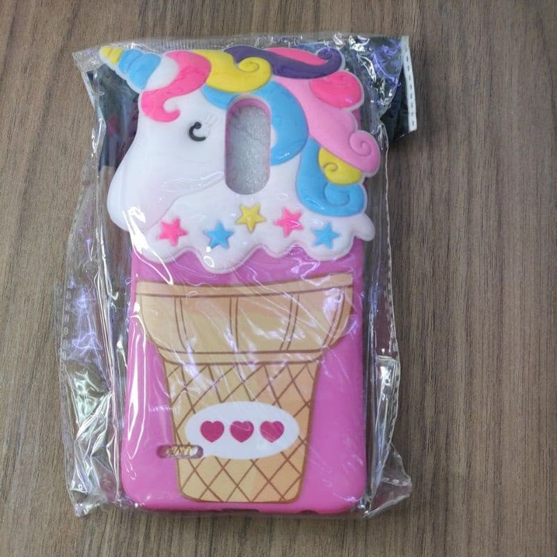 capa de celular LG K10 2018 unicórnio desenho infantil