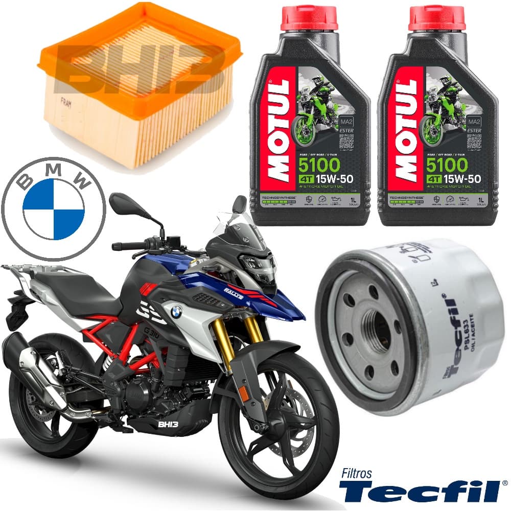 Motul 15w50 Kit Troca De Óleo E Ar Bmw G 310 Gs Filtro de Óleo Psl633