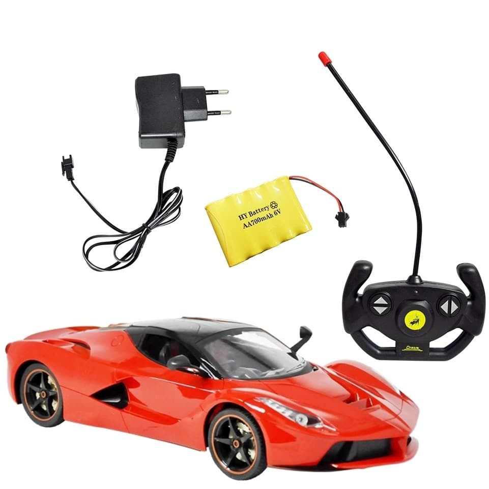 Carrinho De Controle Remoto Ferrari Com Bateria Recarregavel Dm Toys