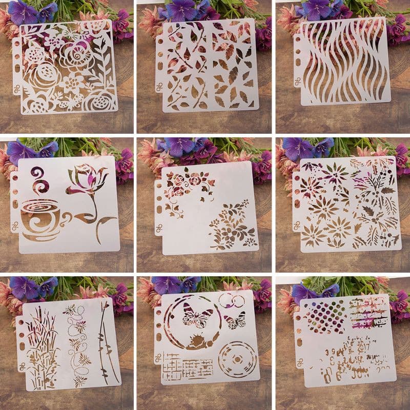 Estêncil Para Pintura / Scrapbooking / Gravação / Estampa Álbum / Cartão