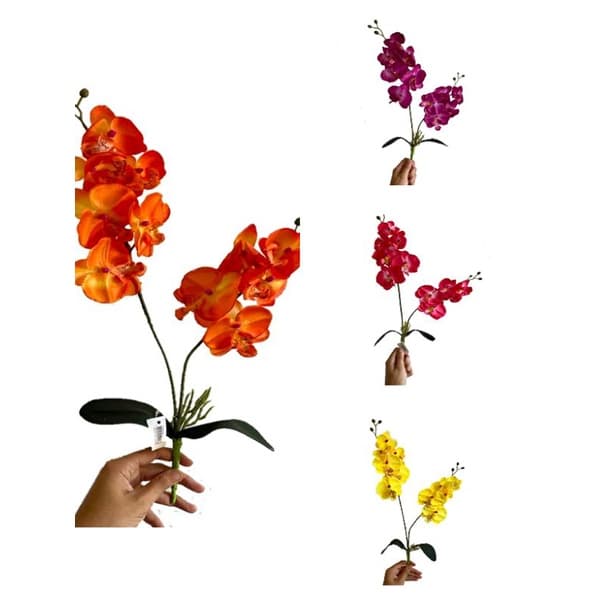 Haste De Orquidea Artificial Para Arranjo Sofisticado Decoração