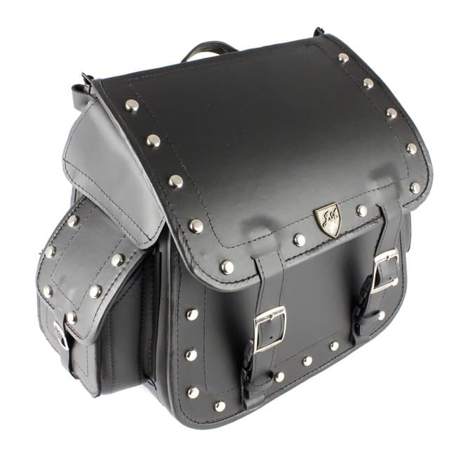 Alforge Traseiro (Bolsa) Custom 30 Litros em Couro c/ Cravos