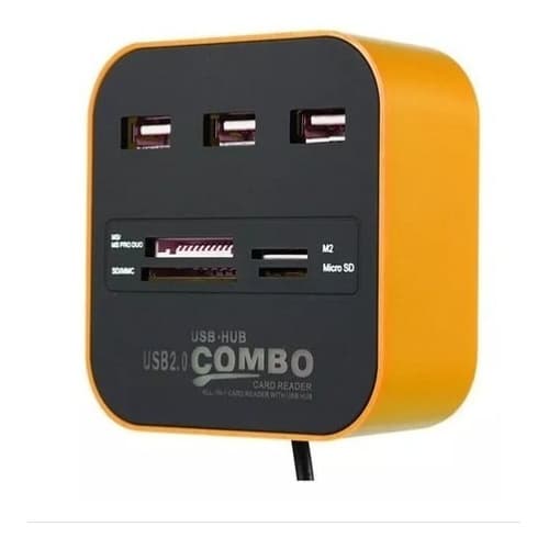 Hub 3 Portas Usb 2.0 Leitor De Cartão Micro Sd Integrado