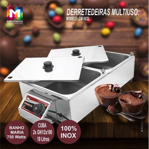 Derretedeira Chocolate Multiuso Cm-10l/2 - 220v - Inovamaq