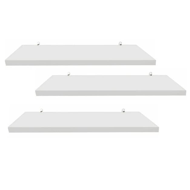 Jogo 3 Prateleiras Kit 30x15cm Suporte Incluso