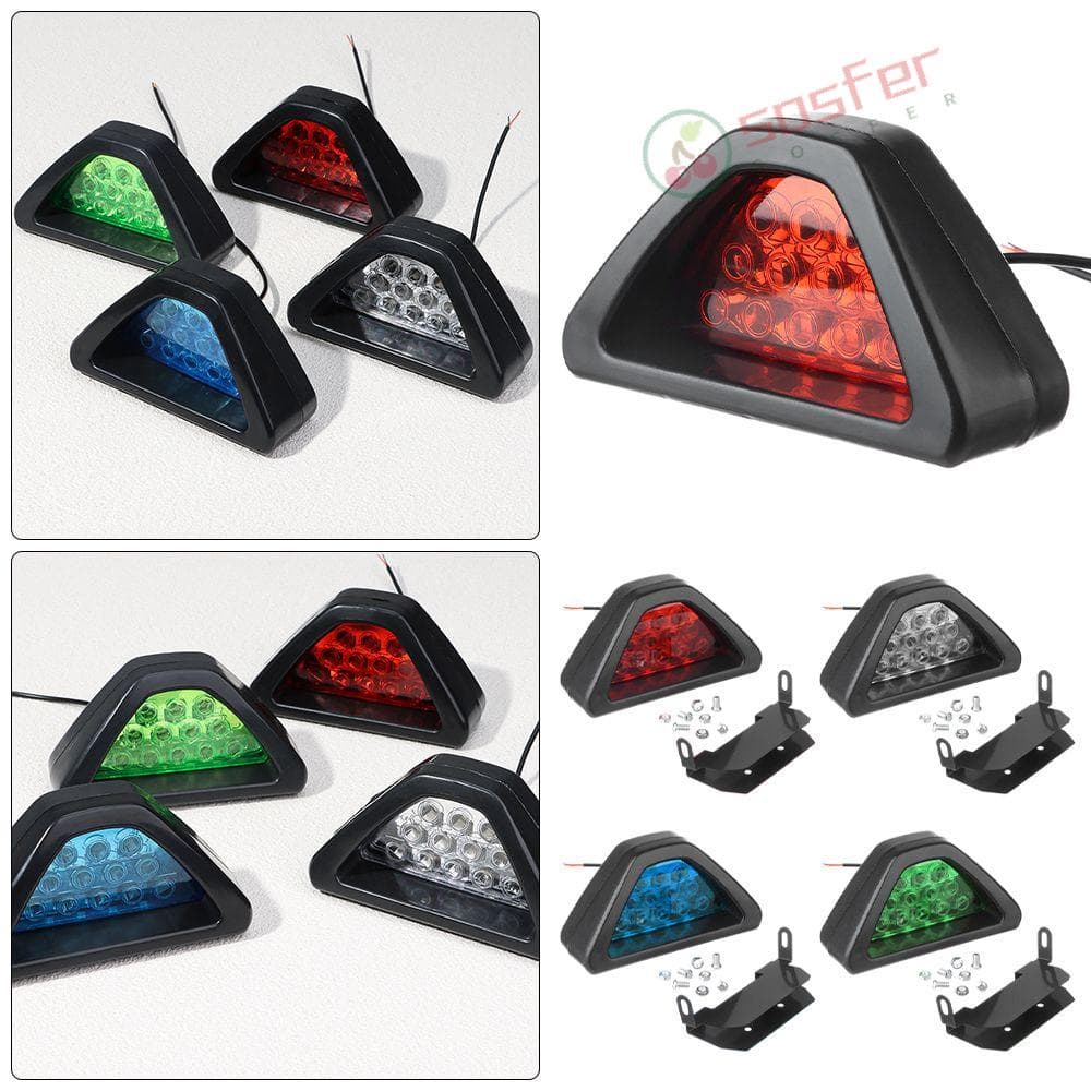 Lâmpada De Seta Triangular Flexível Universal Sporty F1 Estilo 12LED/Claro/Multicolorido