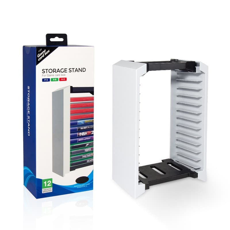 Suporte Para 12 Jogos PS4, PS5, Xbox One, Xbox Series X/S, Nintendo Switch e Blu-Ray Torre de Armazenamento