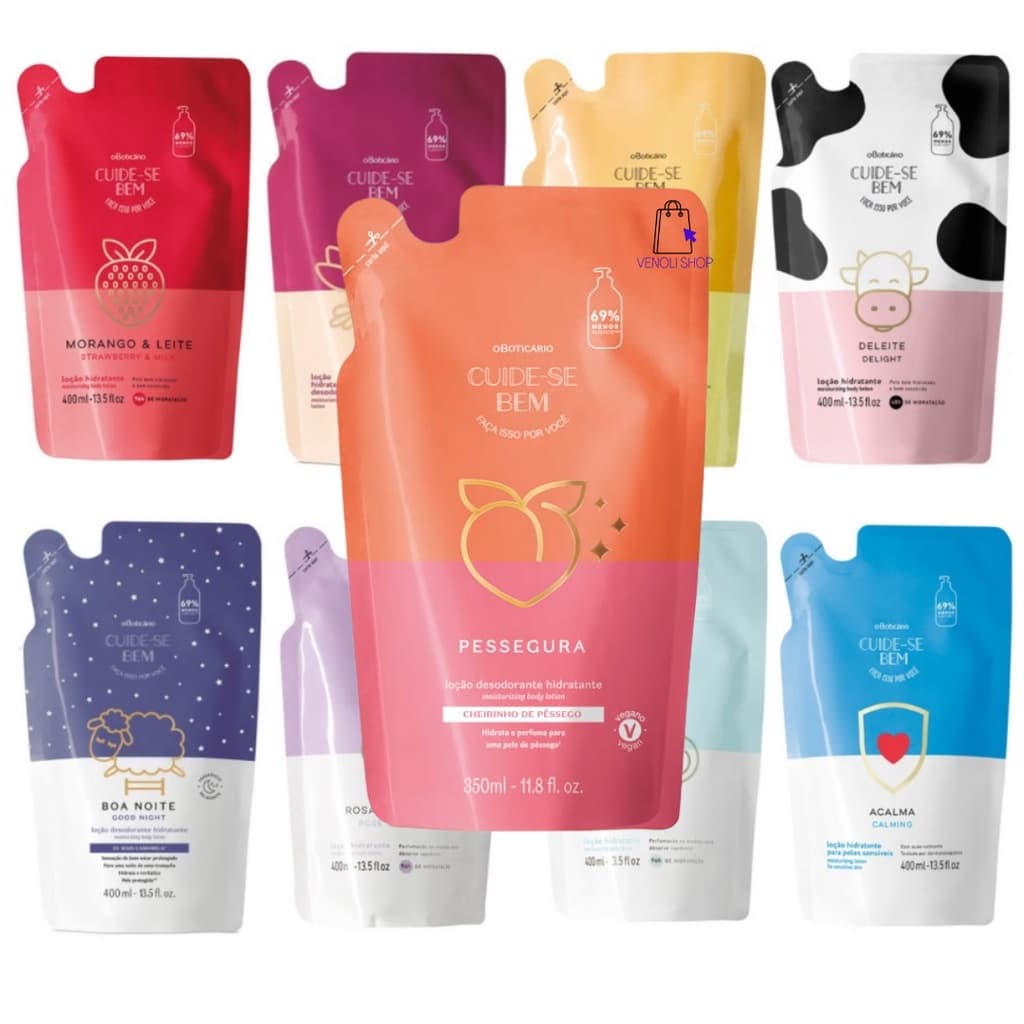 Refil Loção Hidratante Desodorante Corporal Cuide-se Bem 400ml - O Boticário
