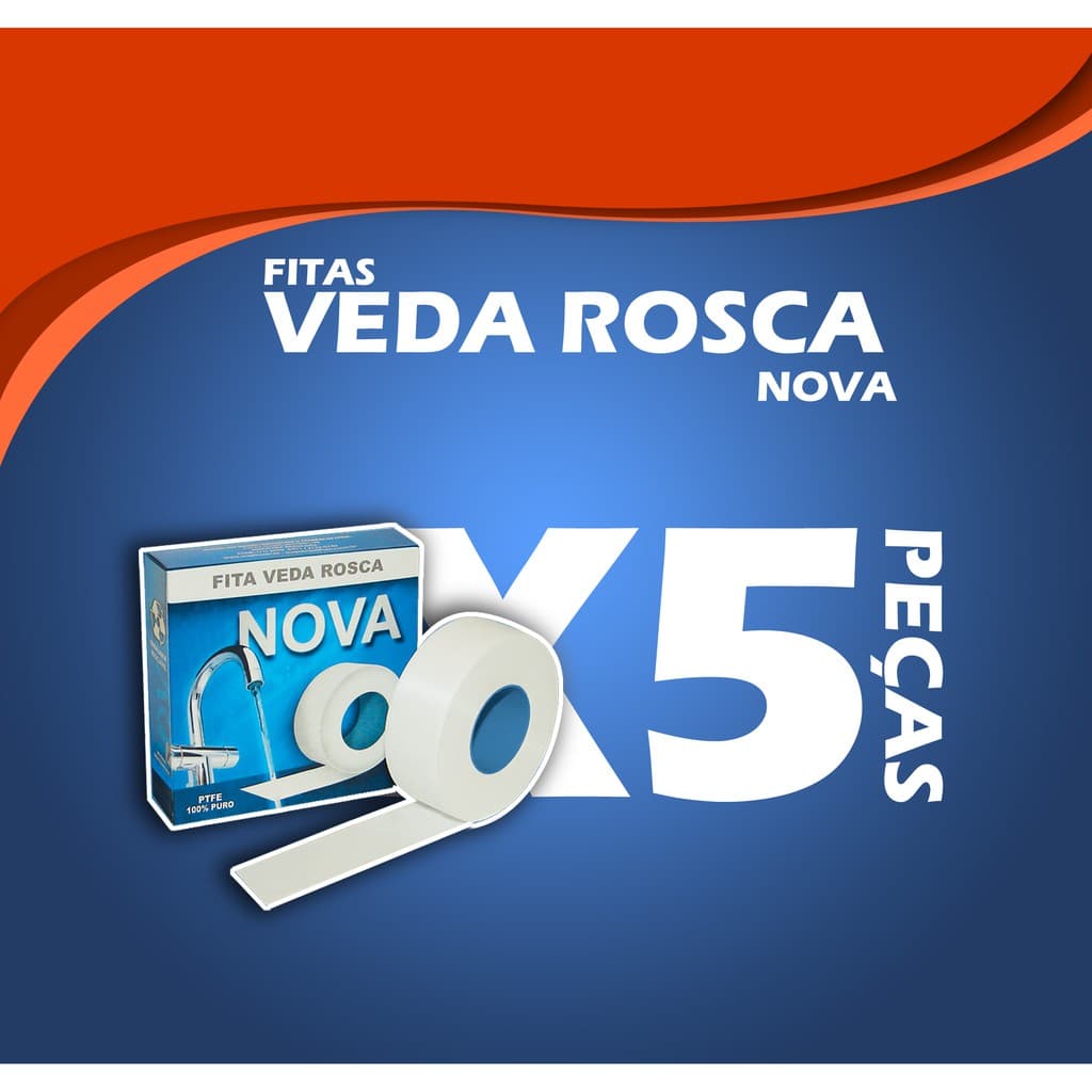 Fita Veda Rosca Veda Nova 12mm x 05m