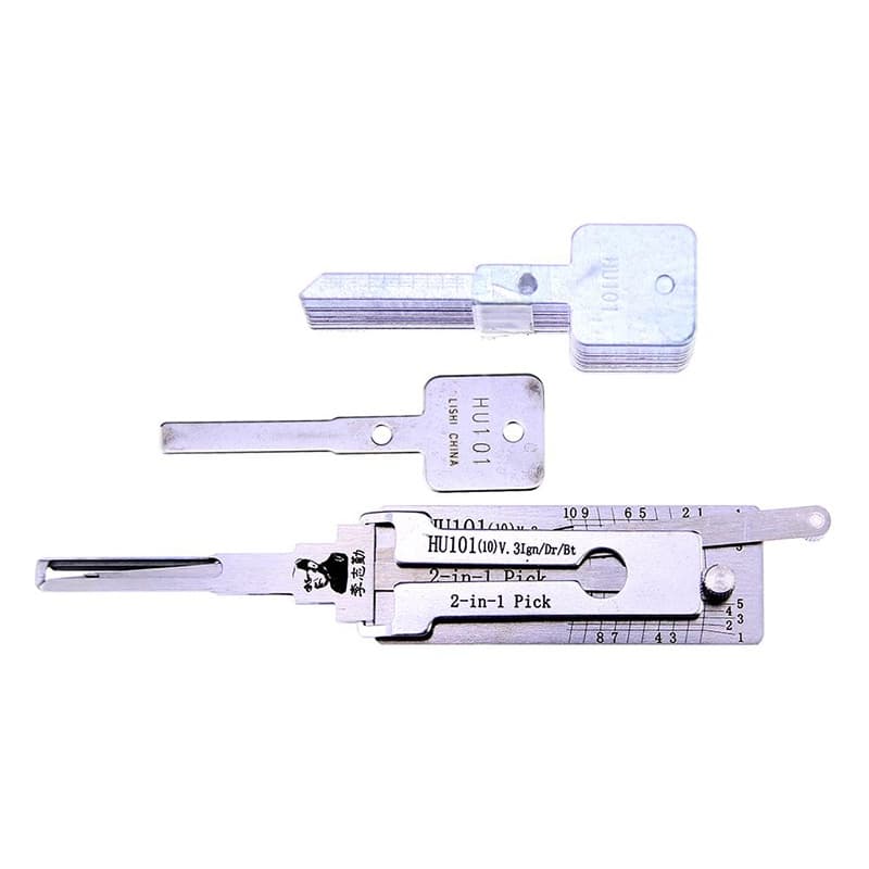 Lishi HU101(10) V.3 Ign/Dr/Bt 2-in-1 Auto Pick and Decoder for Ford Focus Lock Pick Tool For Fiesta,Land Rover