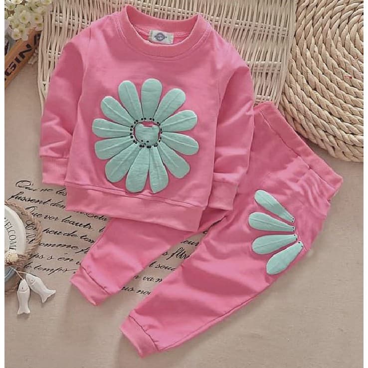 KALILA-Conjunto De Roupas Femininas SUN FLOWER/Material De Lã