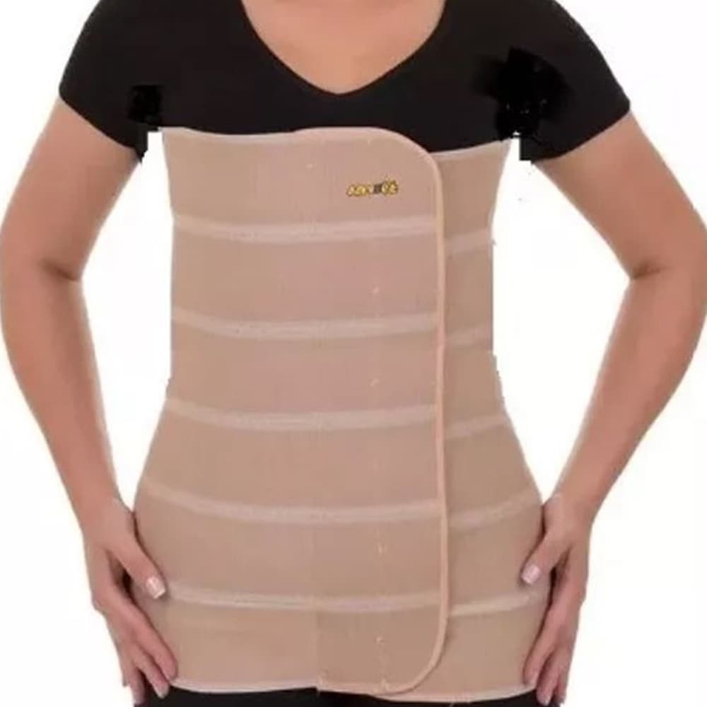 Cinta Abdominal Elástica 6 Gomos Bege 180cm - Artipé