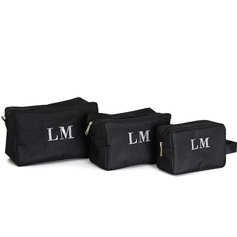 Kit Viagem 3 Necessaire Personalizados Organizadores Malas P M G Make