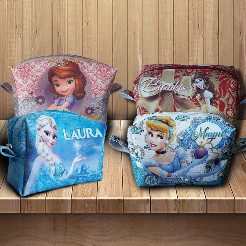 Necessaire Box presente personalizado com nome bolsa de mão