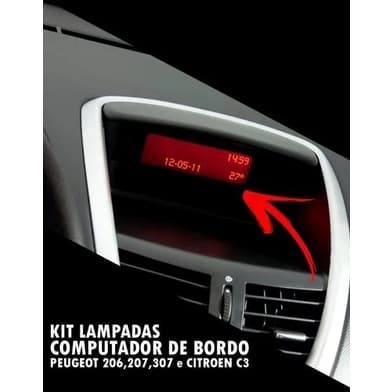 Kit 3 Lampadas Computador De Bordo Peugeot 206 207 307 E C3