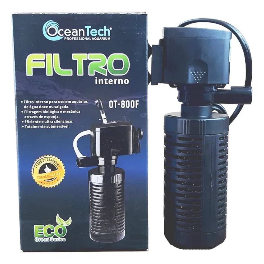 FILTRO INTERNO OCEAN TECH 300 L/H - 110 Volts (Modelo OT-800F)