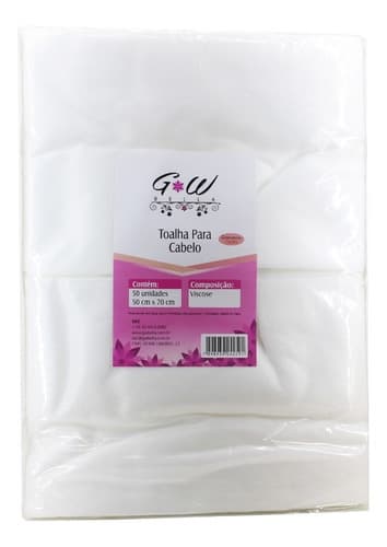 100 Toalhas De Cabelo E 50 Capas Corte E Química Descartável