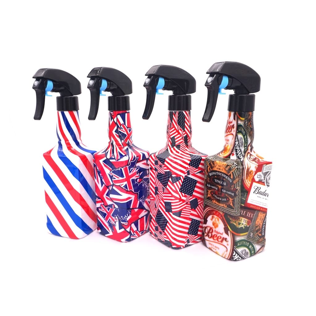 Borrifador de Água Estampado de Plástico Reforçado Para Barbearia Barbeiro Salão de Beleza Jardim