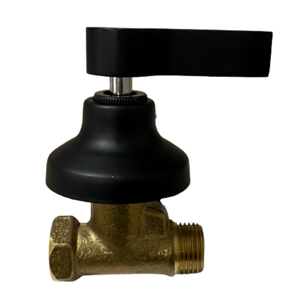 Registro de Pressão Metal 3/4 (Padrão Deca) com Acabamento Metal C-70 preto
