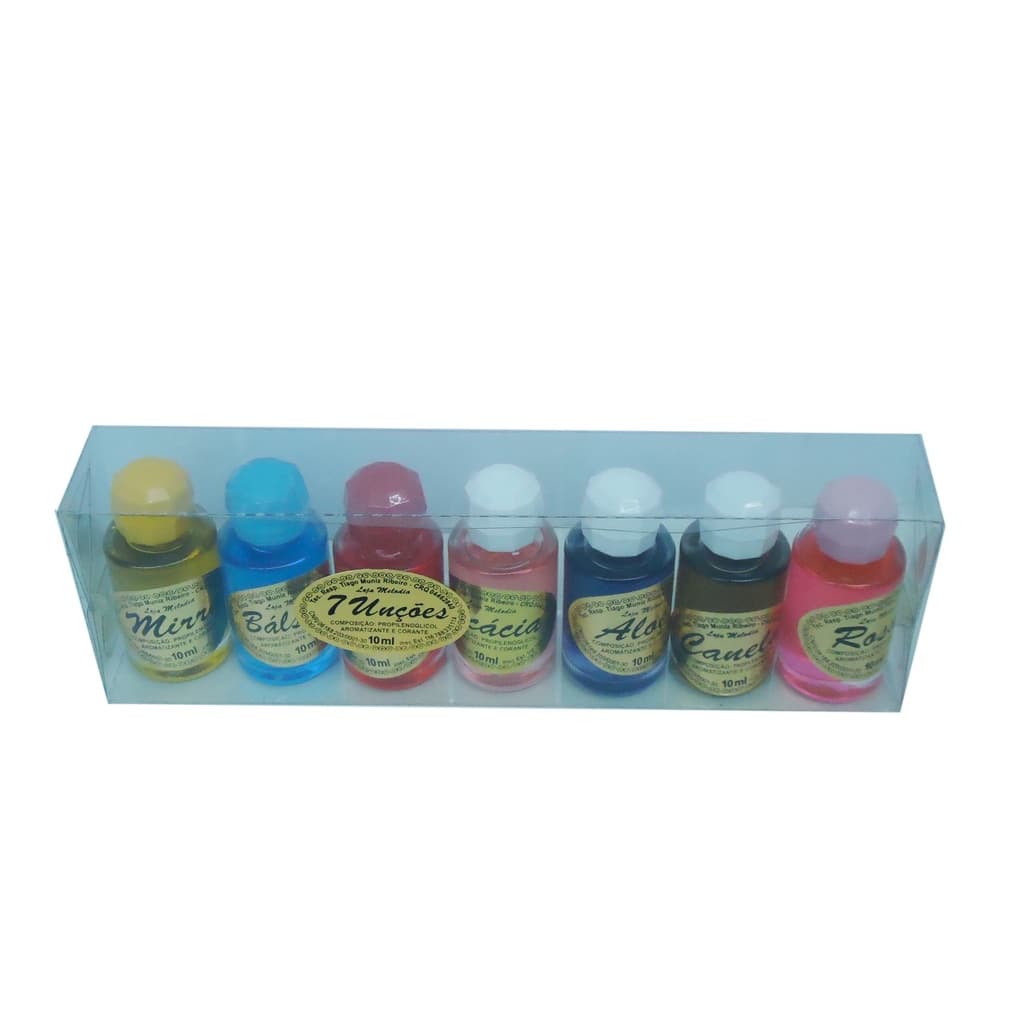 Kit Com Óleos 7 Unções P/ Igrejas, Pastores E Bispos. ACTP 10 ML